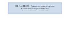 Desktop Screenshot of decalibro.it